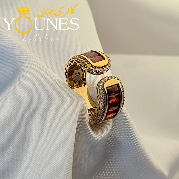 انگشتر طلا عقیق باگت